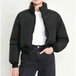 Oversize puffer black sz medium